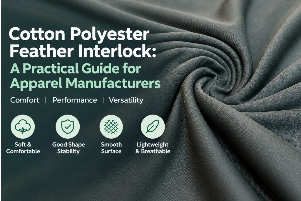 Cotton Polyester Feather Interlock: Apparel Guide
