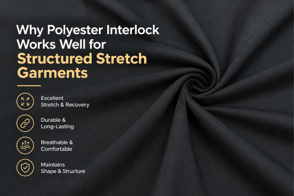 Why Polyester Interlock Works for Structured Stretch Garments