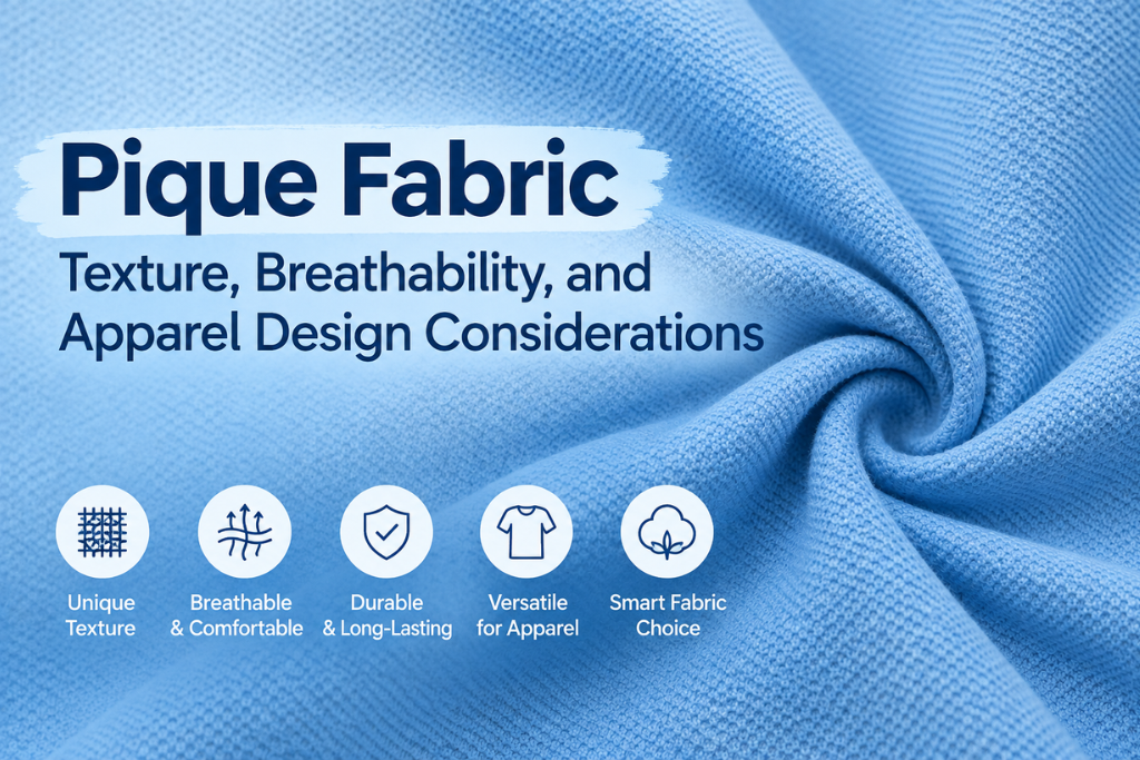 Pique Fabric Texture, Breathability & Apparel Design
