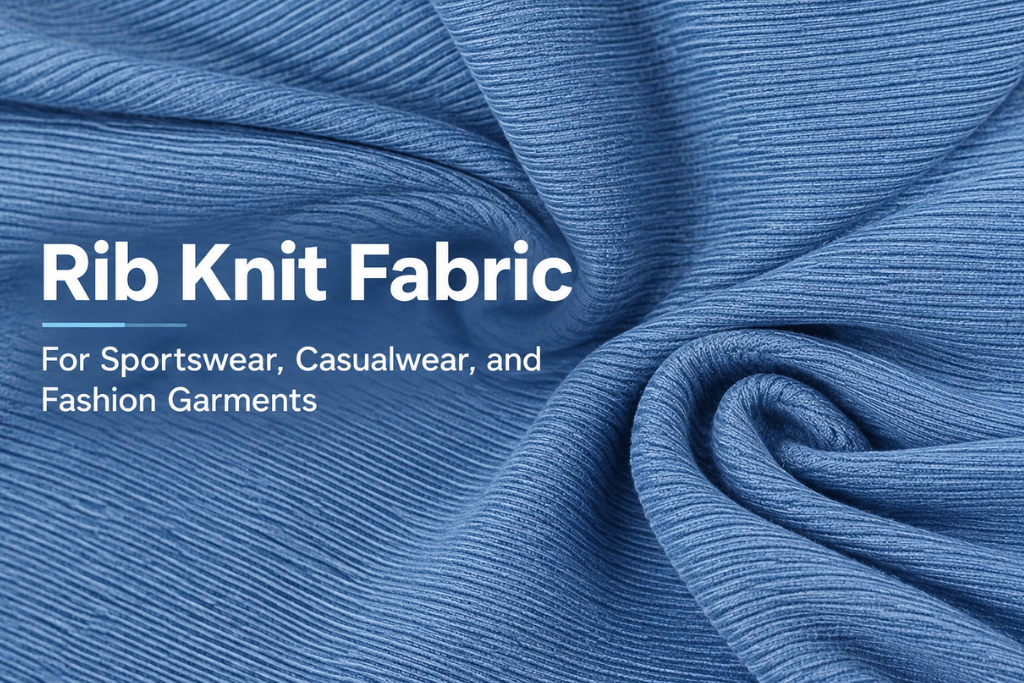 Rib Knit Fabric for Sportswear, Casualwear & Fashion