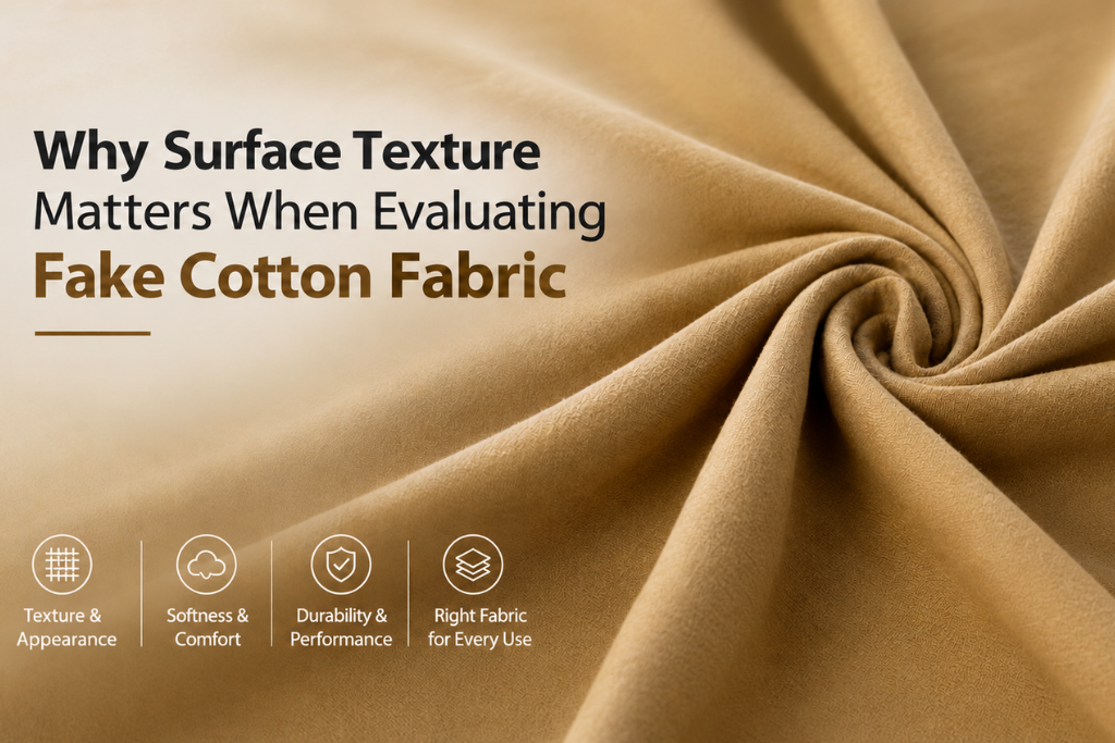 Why Surface Texture Matters in Fake Cotton Fabric